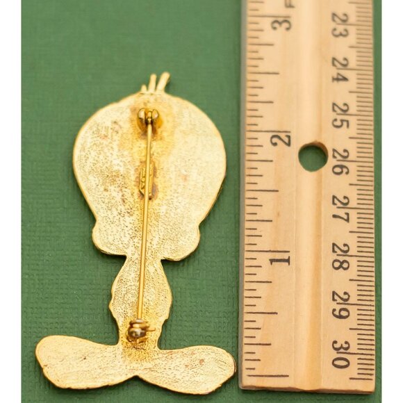 Vintage Art Nouveau Tweety Brooch K13 - Picture 3 of 3